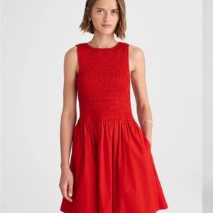 Madewell Melody Scoopback Smock Mini Dress